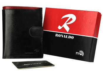 Skórzany portfel męski na karty Ronaldo