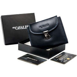 Średni, skórzany portfel damski na zatrzask 4U Cavaldi