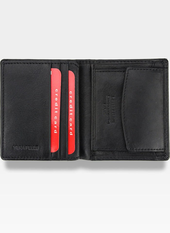  Skórzany portfel męski Pionowy Pierre Cardin Tilak51 1812 RFID Czarny