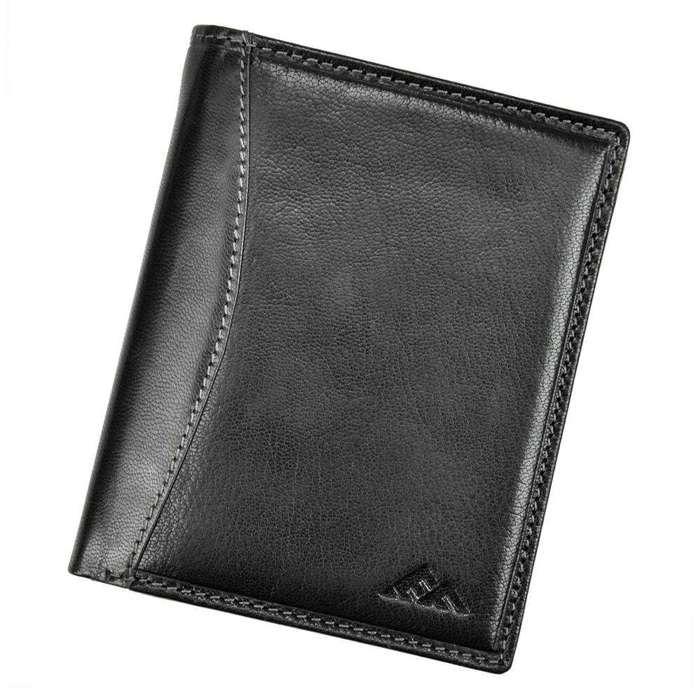 Elegancki portfel skórzany  EL FORREST 544-63 RFID czarny