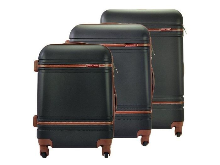 Komplet walizek 3w1 A4 Pierre Cardin 877 LISA01 x3 Z czarny