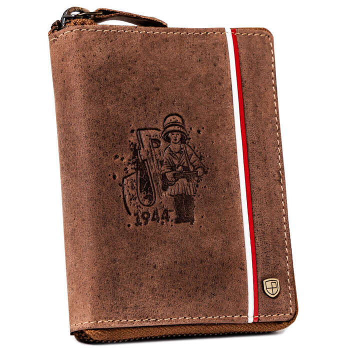 Pojemny, skórzany portfel męski z systemem RFID — Peterson