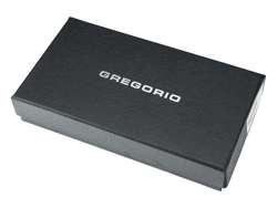 Portfel Damski Gregorio GF102 Skóra Naturalna Czarny Duży Poziomy RFID Secure