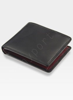 Visconti Portfel Męski Skórzany Torino TR30 RFID Czarny + Czerwony
